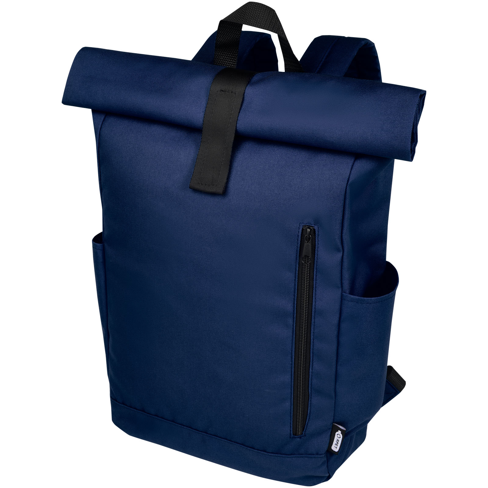 Batoh s rolovacím uzávěrem Byron s prostorem na 15,6palcový notebook, 18 l - Navy