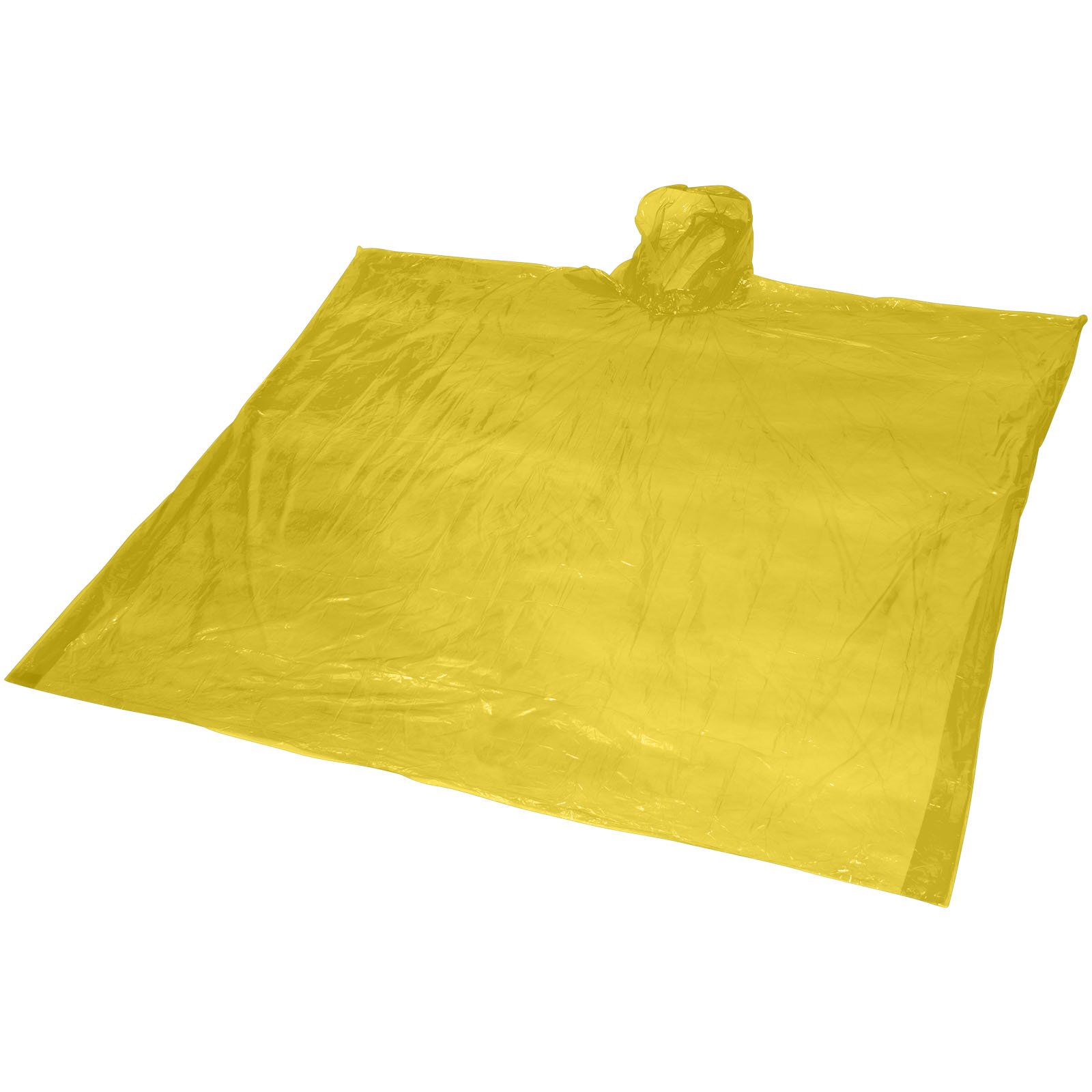 Recyklované jednorázové pončo do deště Mayan s úložným vakem Yellow