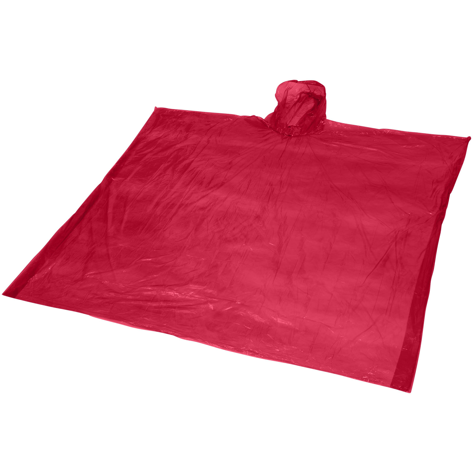 Recyklované jednorázové pončo do deště Mayan s úložným vakem Red