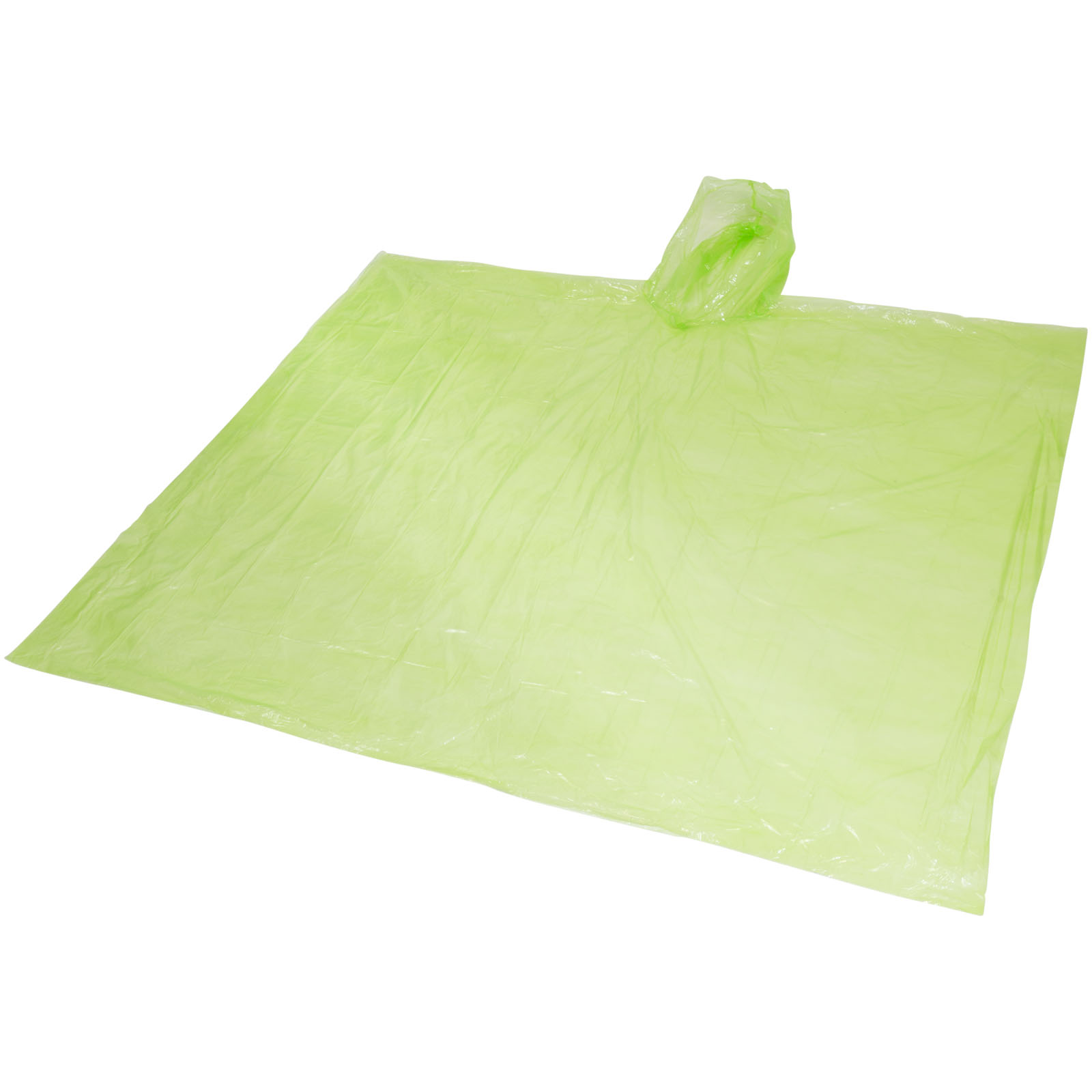 Recyklované jednorázové pončo do deště Mayan s úložným vakem Lime