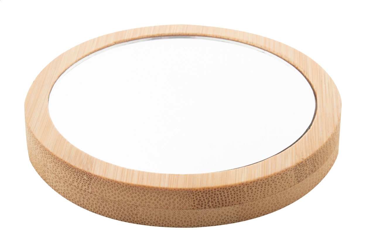 Bambusové kapesní zrcátko MAKEBOO - přírodní