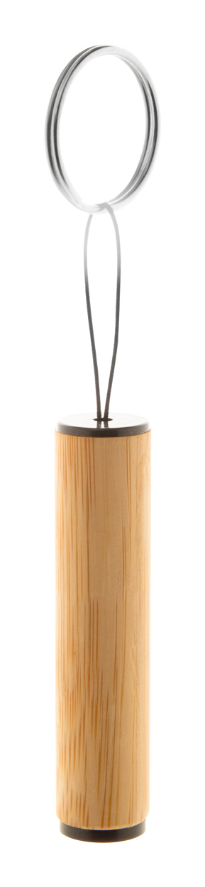Bambusová svítilna LAMPOO s kroužkem na klíče - přírodní