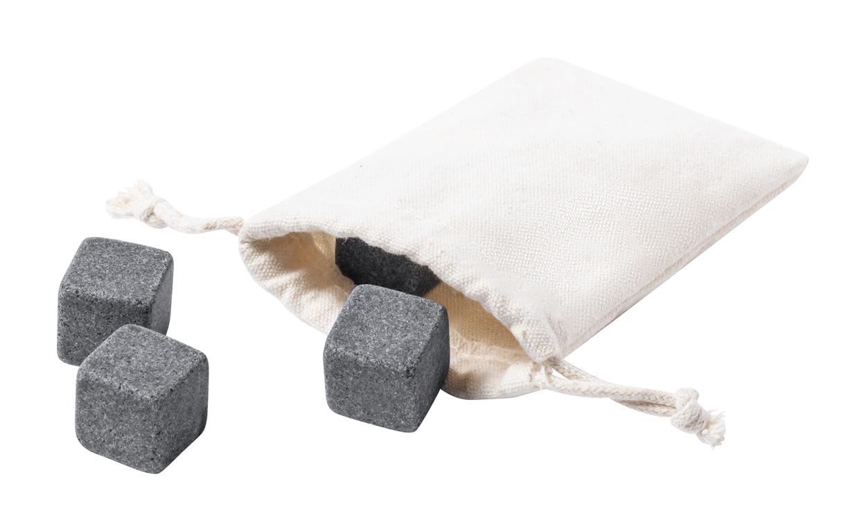 Ice stone cubes LANIAX, 4 pcs - natural