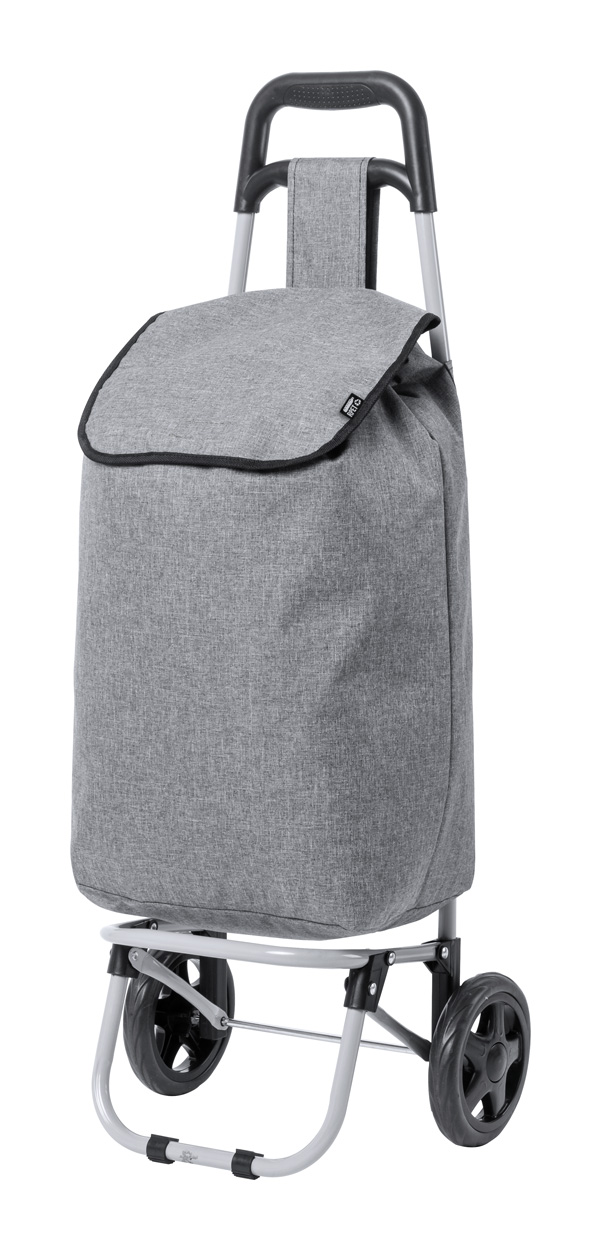 Nákupní taška na kolečkách DAGGIO z recyklovaného materiálu - šedá