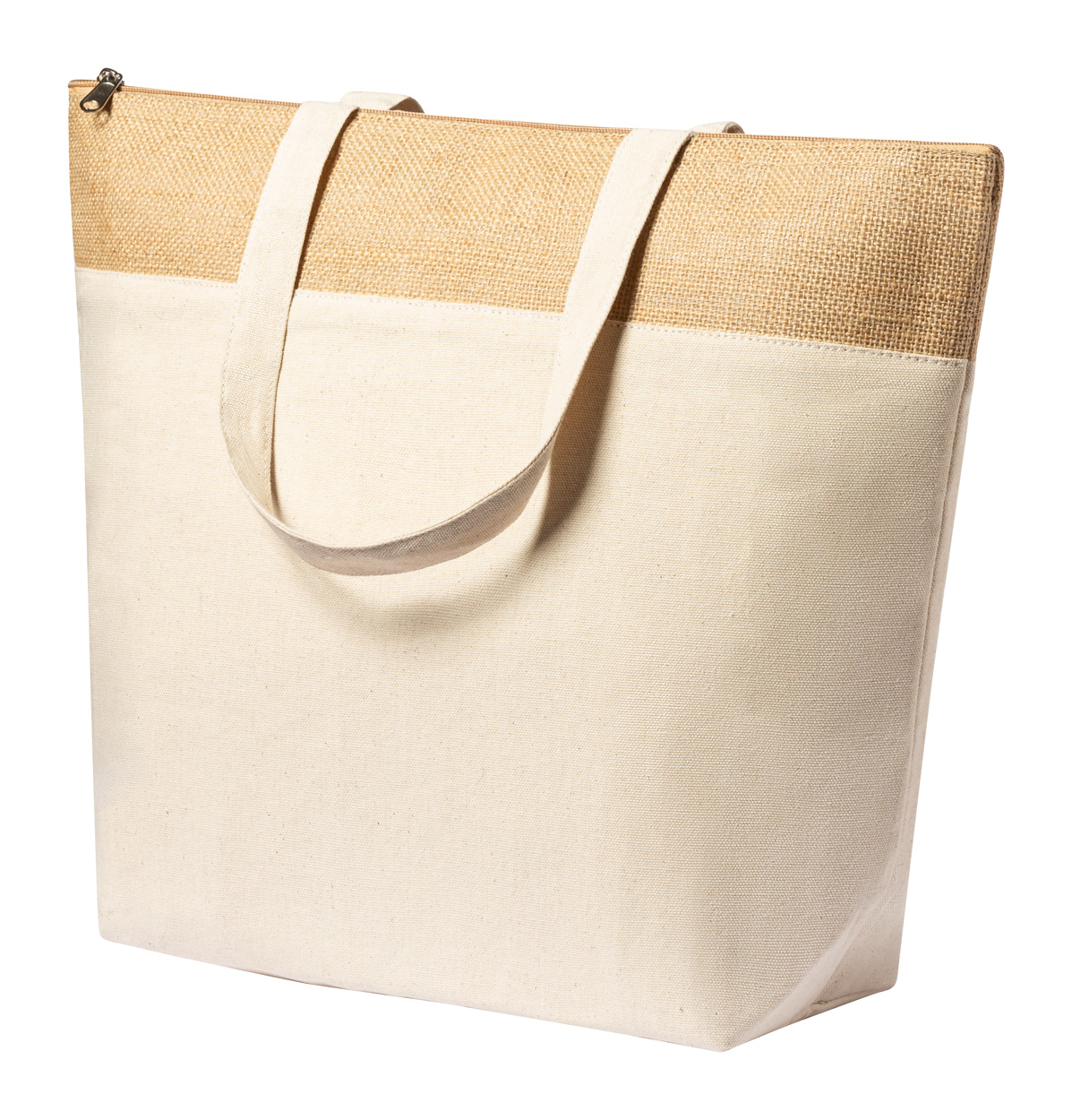 Chladicí nákupní taška LINAX z bavlny a juty - přírodní