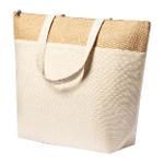 Chladicí nákupní taška LINAX z bavlny a juty - přírodní