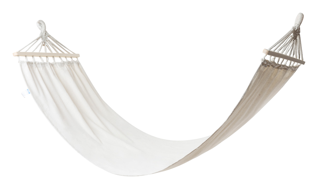 Hammock NIOBEX made of cotton and polyester - natural