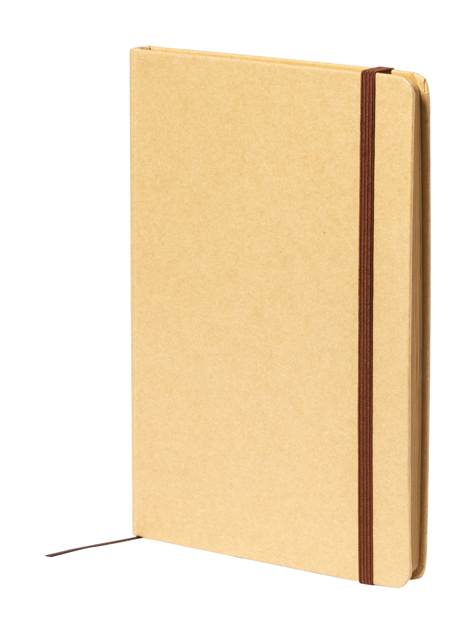 Recycled paper notebook KLAMAX, A5 format - natural