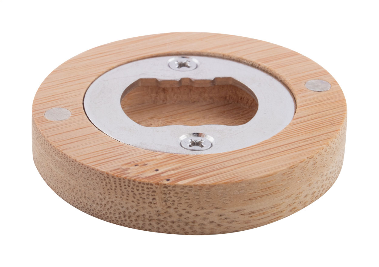 Bambusový otvírák lahví ROONITO s magnety - přírodní