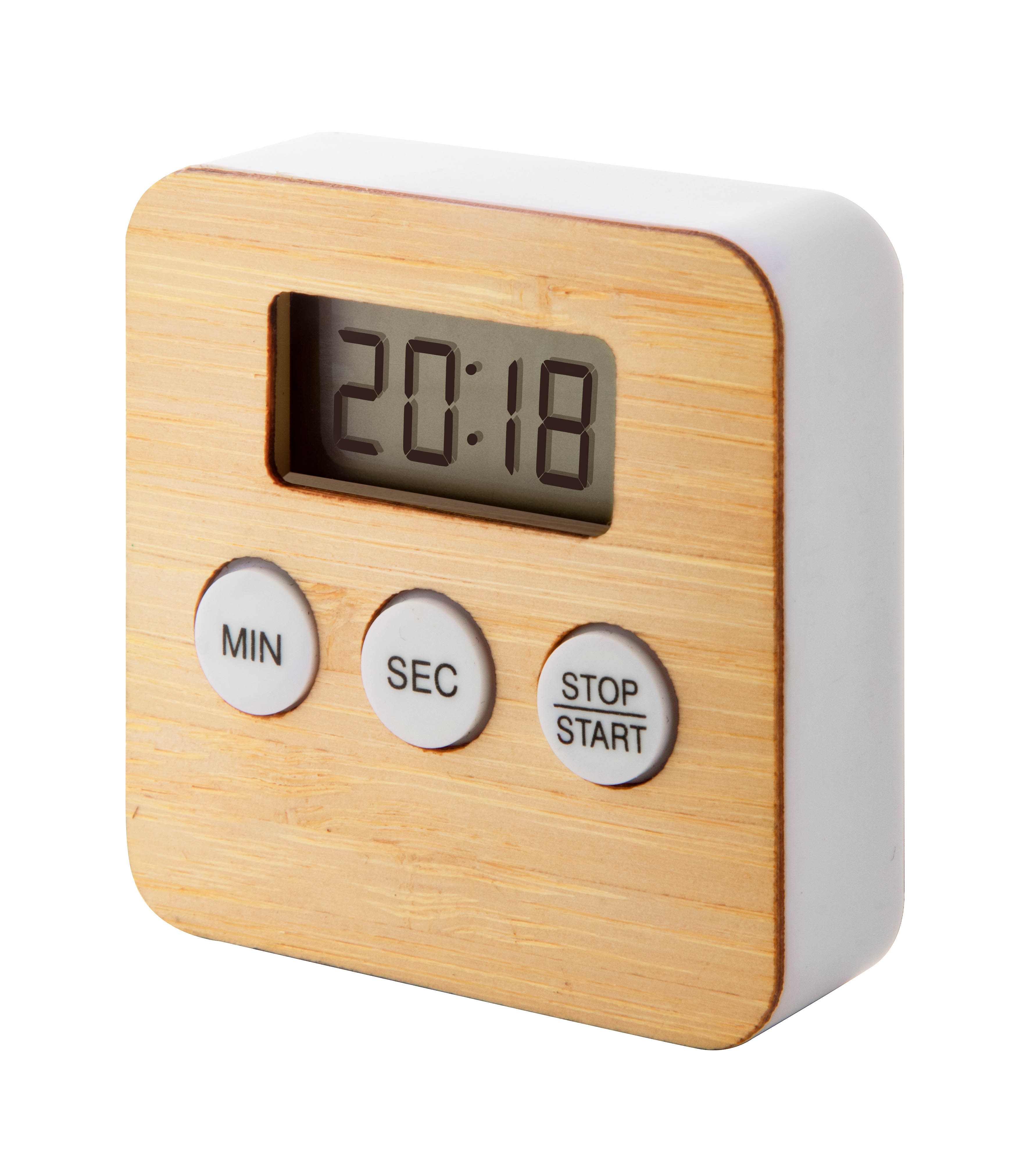 Digital kitchen timer TOOMER with magnets - natural