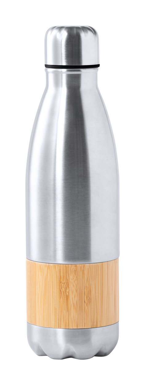 Kovová sportovní lahev GUIVER, 750 ml - stříbrná / přírodní