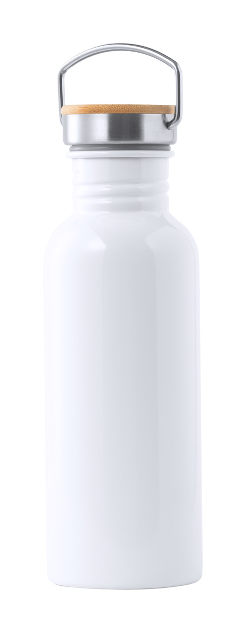 Kovová sportovní lahev PREUK vhodná pro sublimaci, 750 ml - bílá