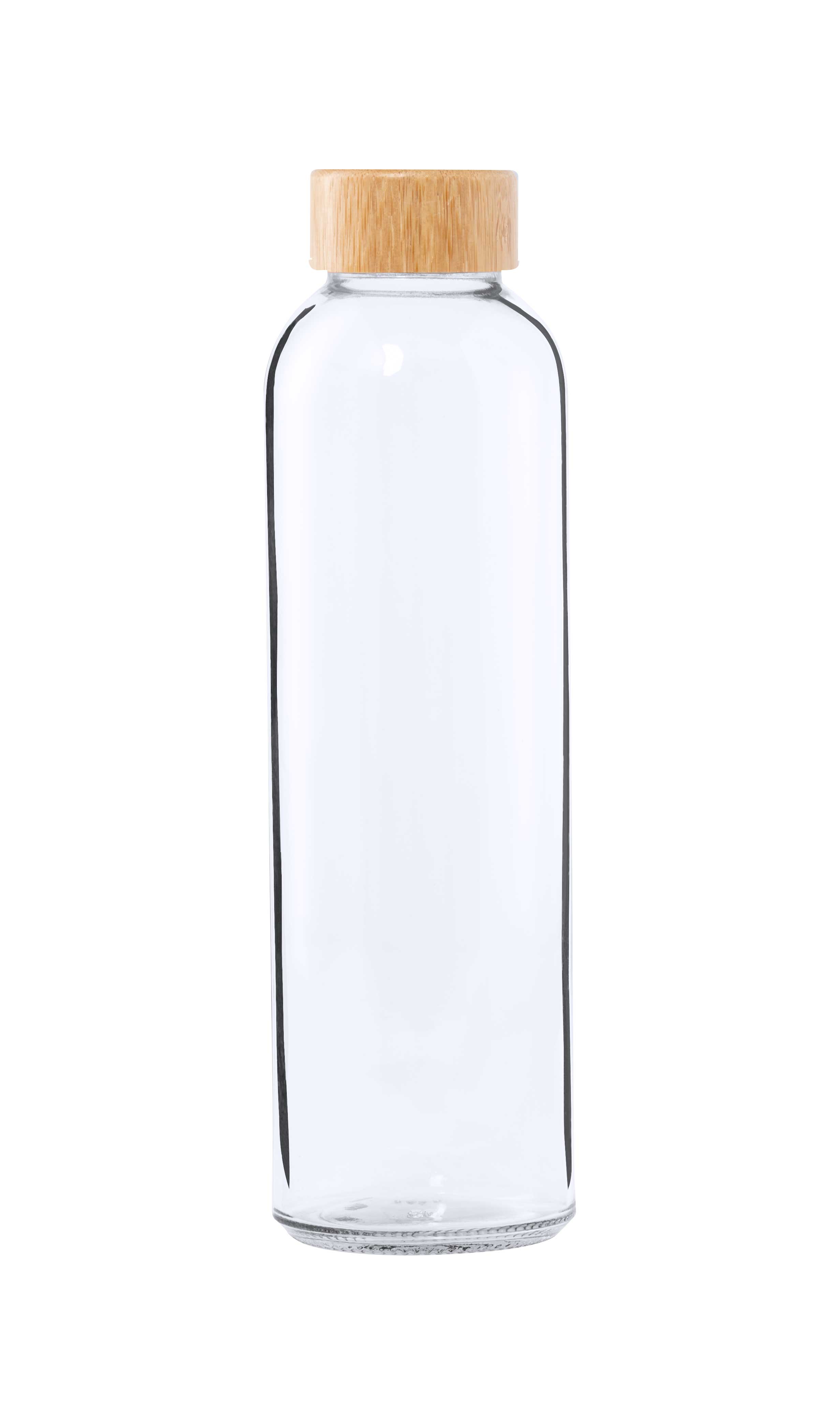 Glass sports bottle YONSOL suitable for sublimation, 500 ml - transparent / natural