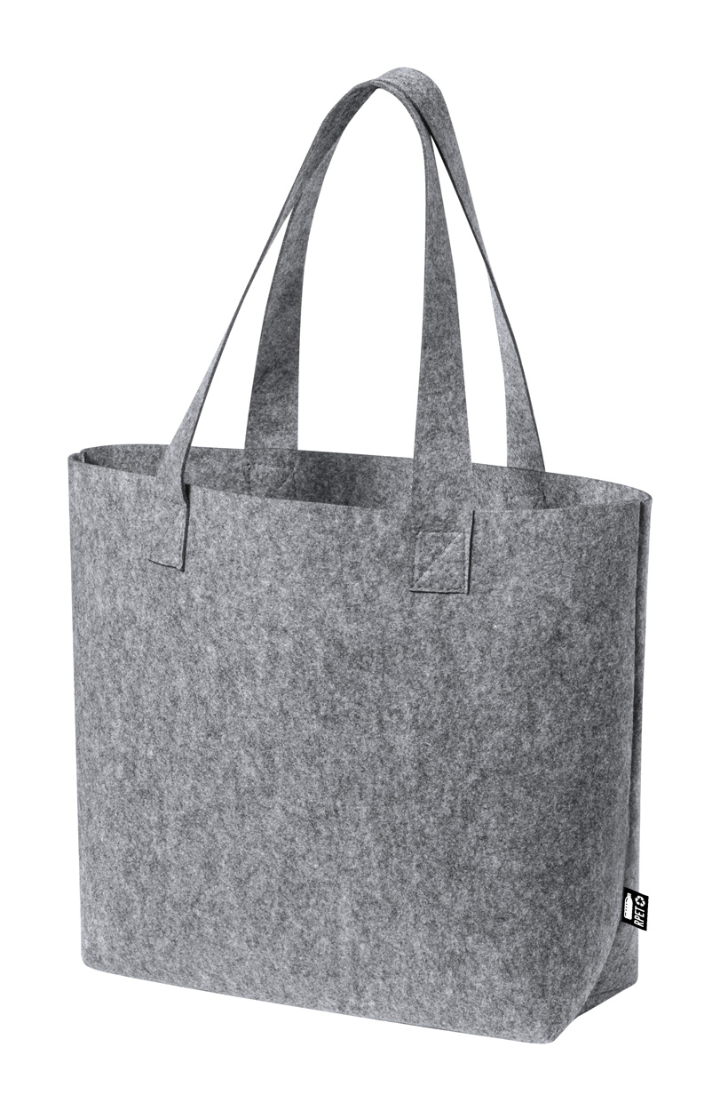 Filcová nákupní taška FLAVUX z RPET - šedá
