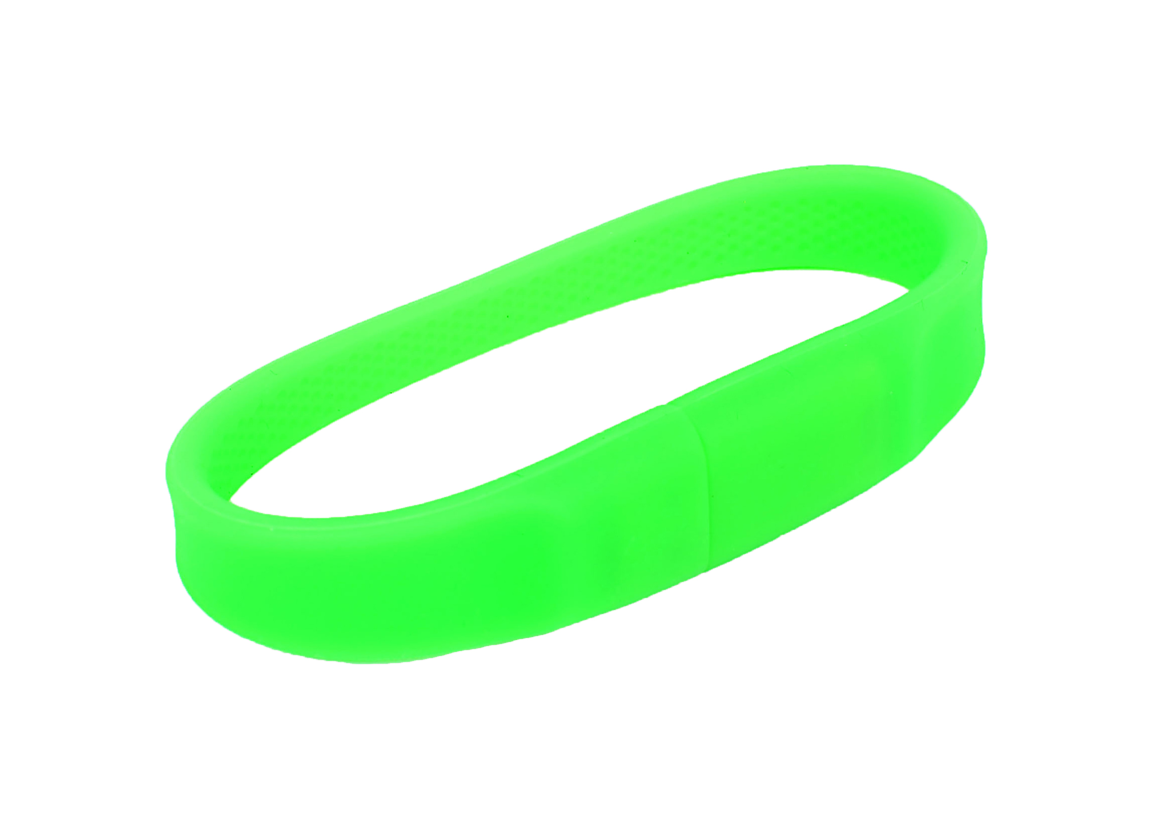 Náramkový USB flash disk DAGGETT zelená Náramkový USB flash disk DAGGETT zelená