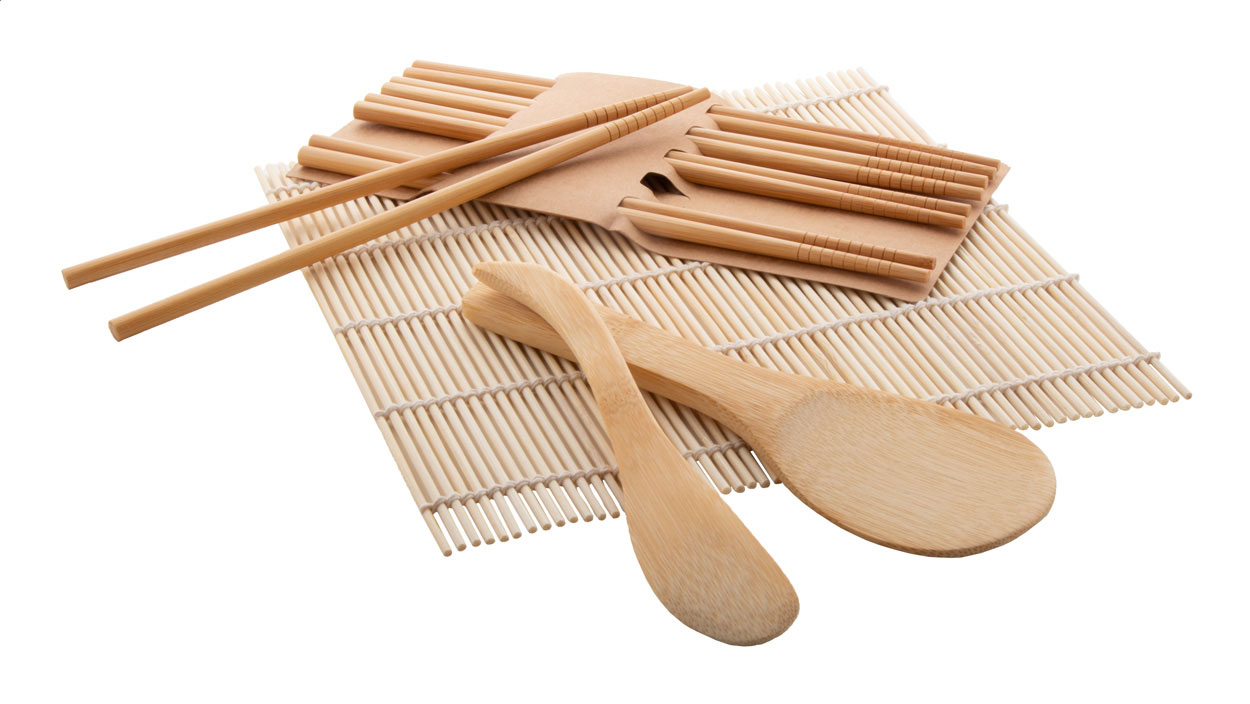 Bambusová sada na výrobu sushi URAMAKI - přírodní