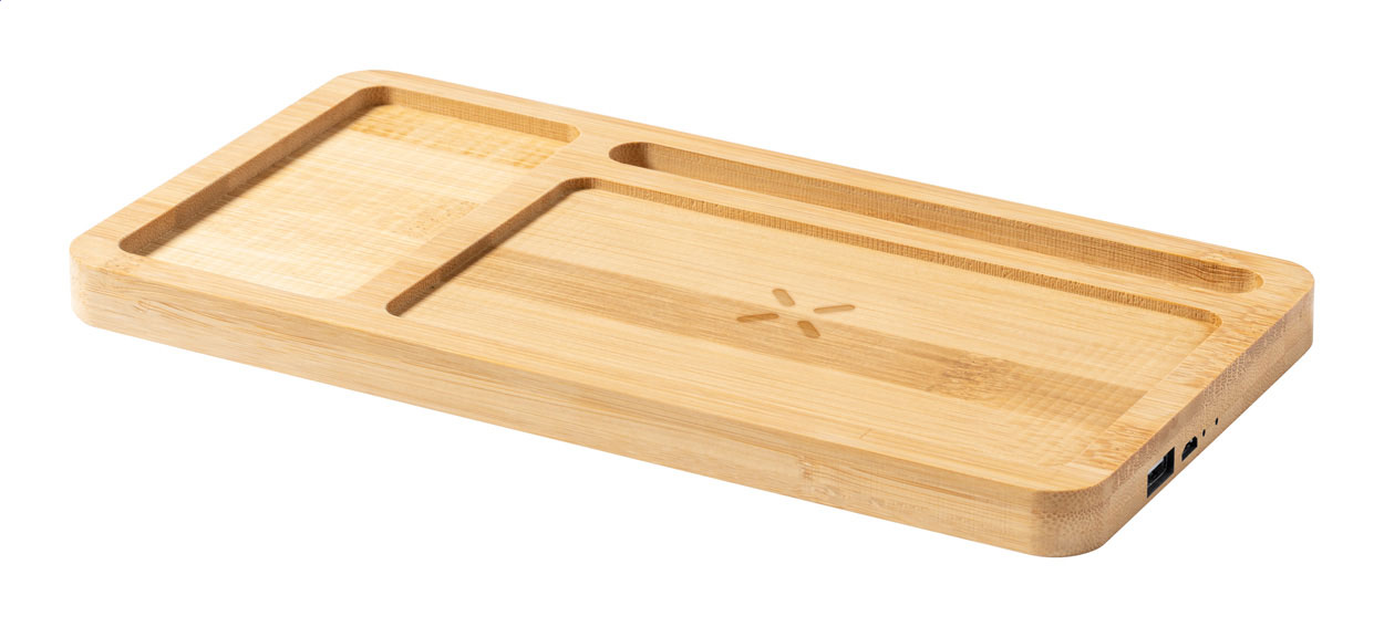 Flabo Plus oganizér s bezdrátovou nabíjčkou Přírodní