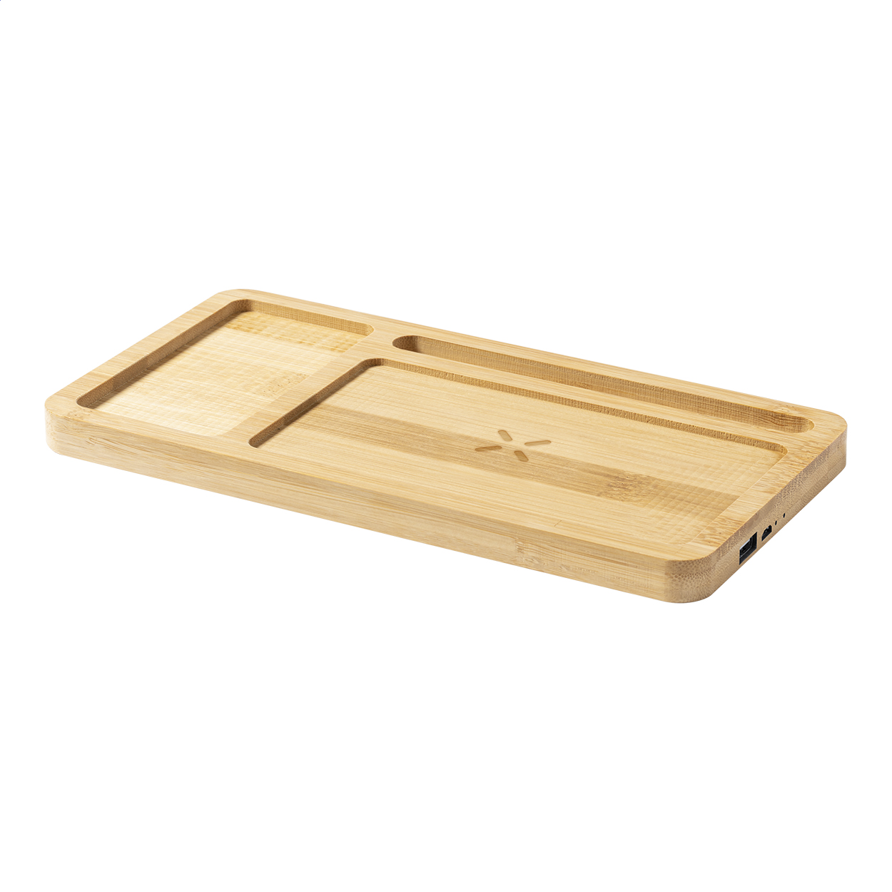 Flabo Plus oganizér s bezdrátovou nabíjčkou Přírodní