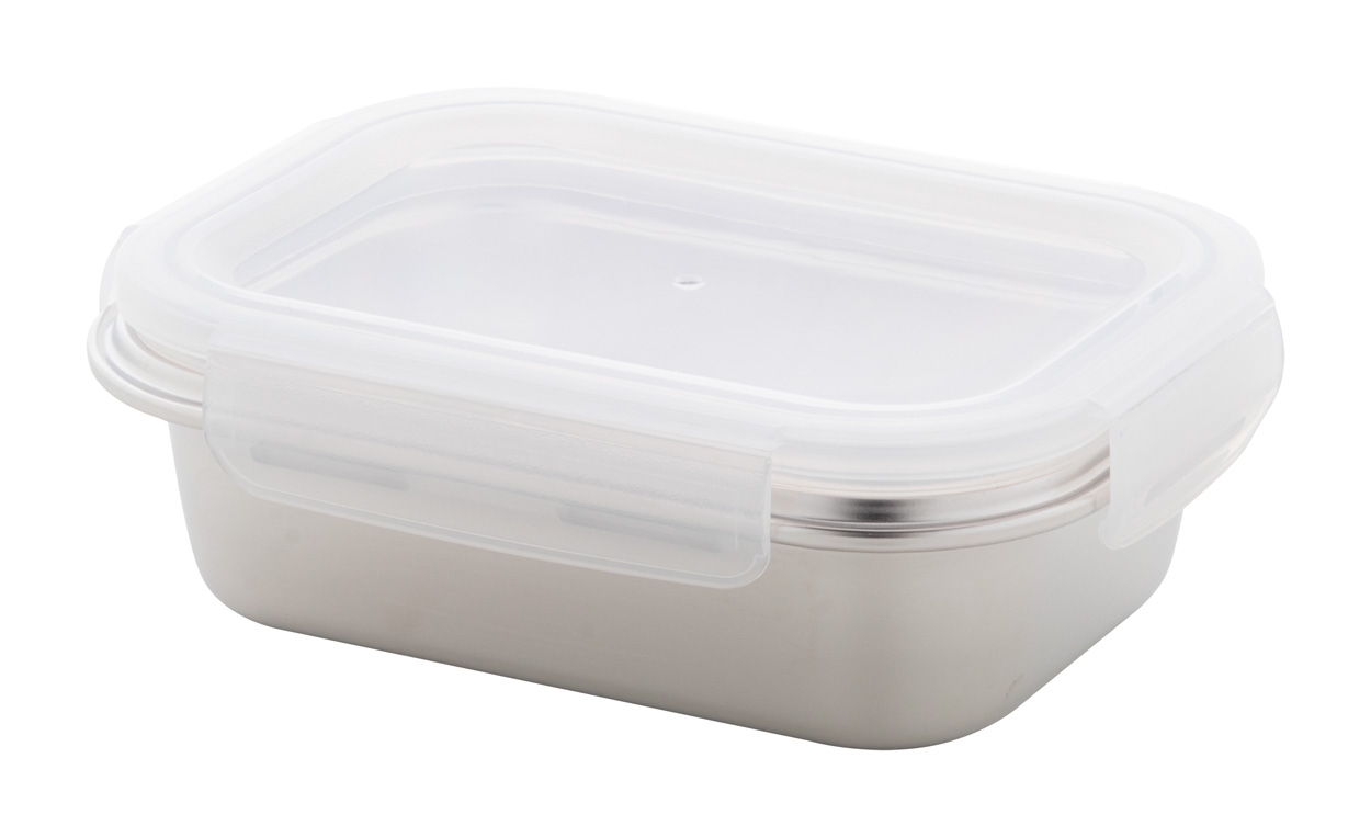 Stainless steel food box LUCENS - silver