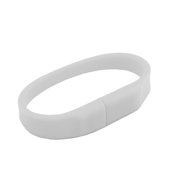 Náramkový USB flash disk WOODWAY bílá Náramkový USB flash disk WOODWAY bílá