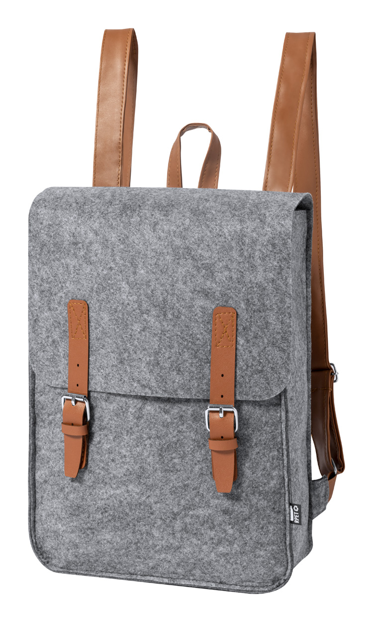 Felt backpack ZAKIAN made of RPET material - grey