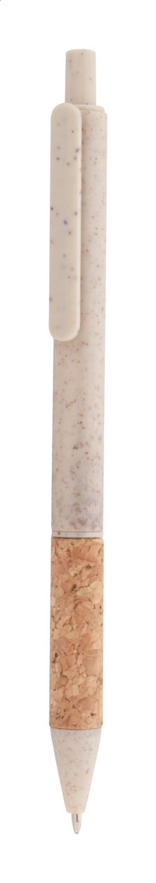Plastové kuličkové pero CORGY z pšeničné slámy