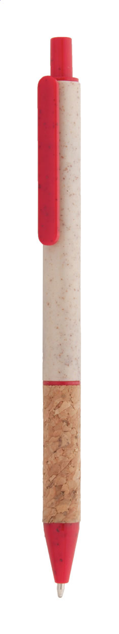 Plastové kuličkové pero CORGY z pšeničné slámy