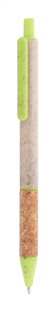 Plastové kuličkové pero CORGY z pšeničné slámy