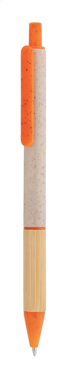 Plastové kuličkové pero BORGY z pšeničné slámy