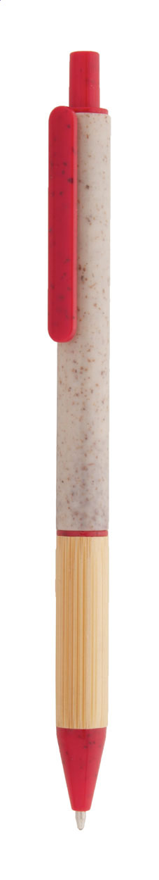 Plastové kuličkové pero BORGY z pšeničné slámy