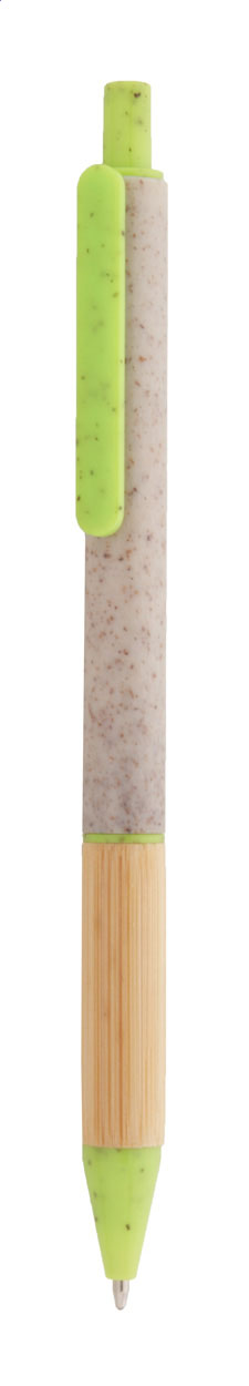 Plastové kuličkové pero BORGY z pšeničné slámy