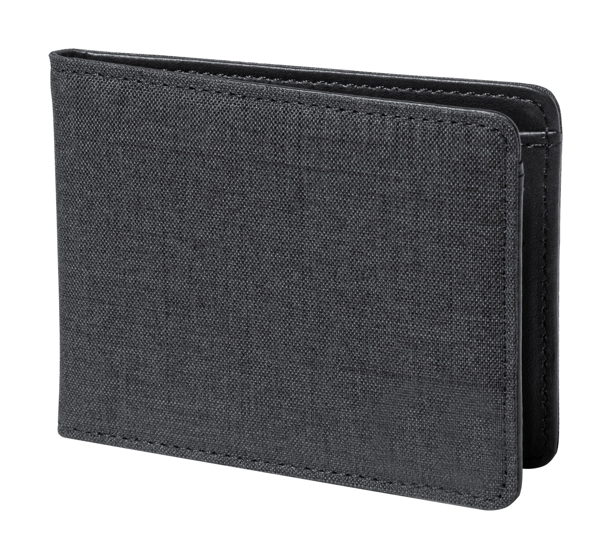 Polyester wallet KENXO made of RPET material - black
