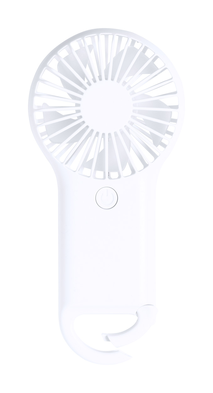 Plastový elektrický větráček DAYANE - bílá
