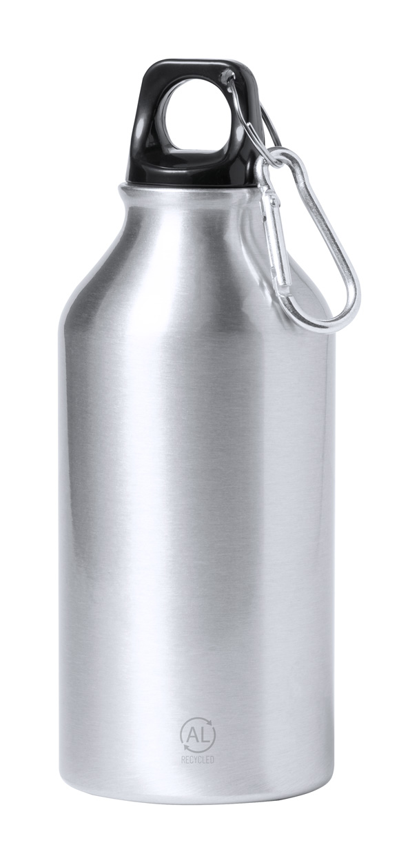Kovová sportovní lahev SEIREX, 400 ml - stříbrná