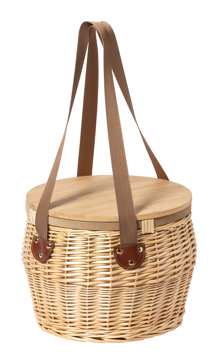 Wicker picnic basket BUBU - natural