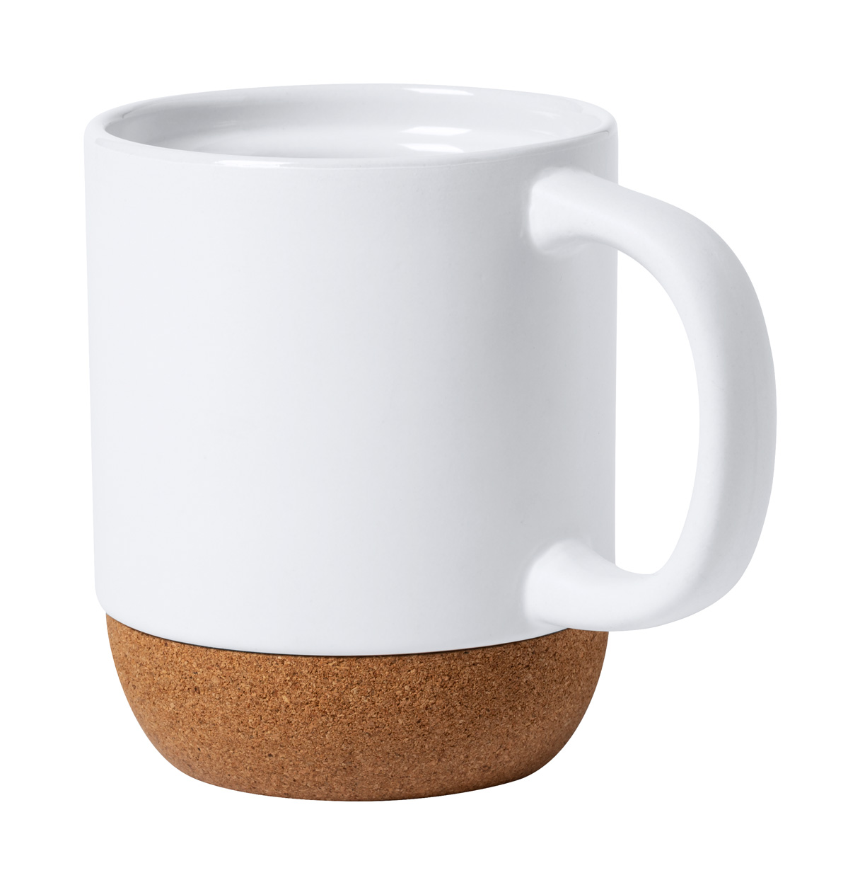Ceramic mug ROSET suitable for sublimation, 420 ml - white / natural