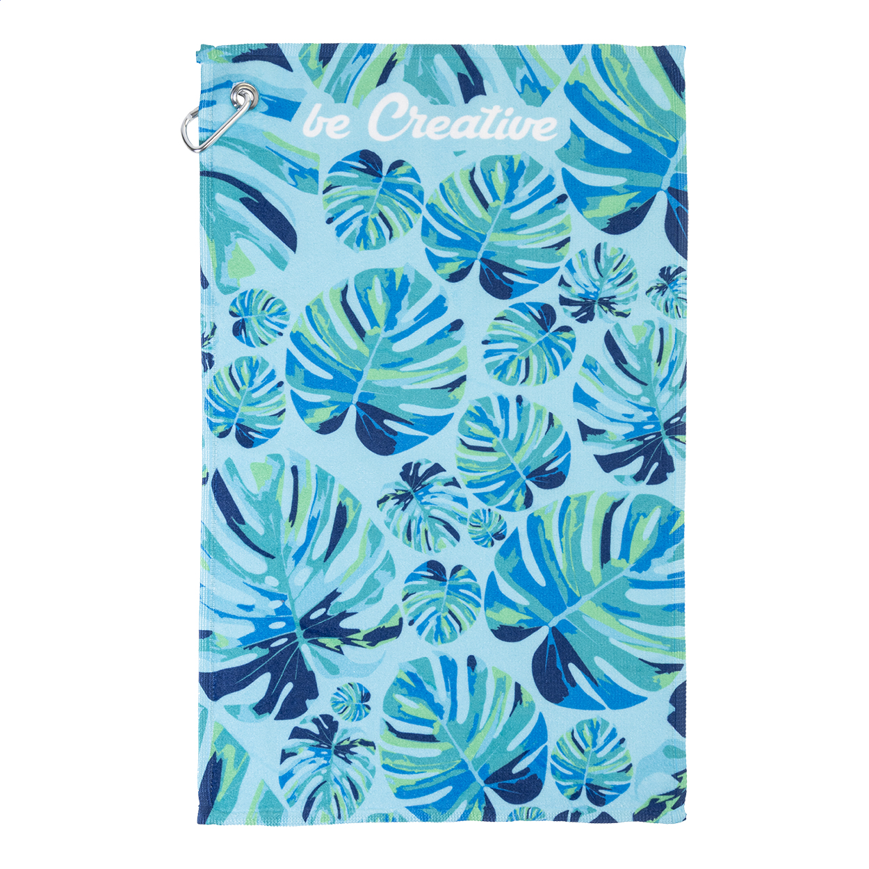 Golfový ručník se sublimací BIRDIE - bílá