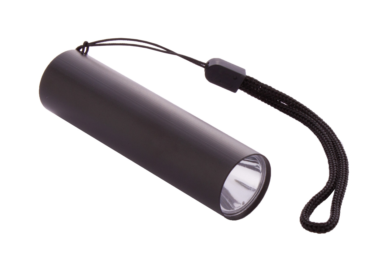 Metal rechargeable flashlight CHARGELIGHT - black