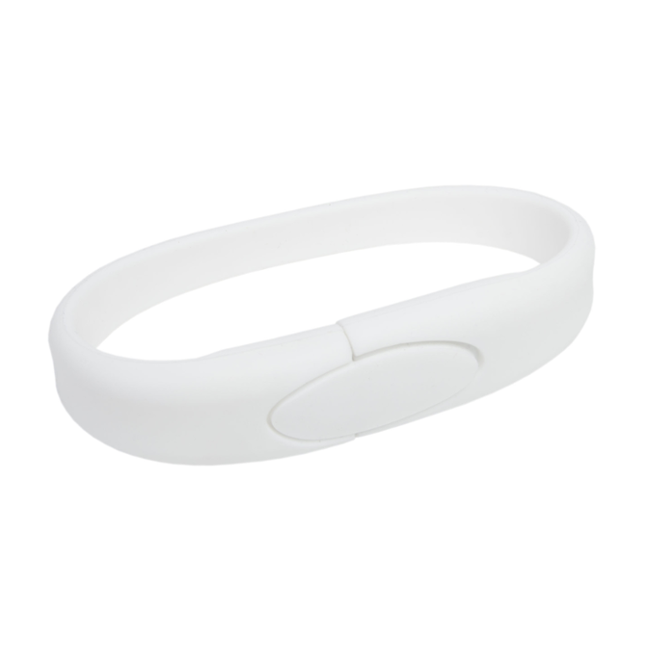 Náramkový USB flash disk TUTHILL bílá Náramkový USB flash disk TUTHILL bílá