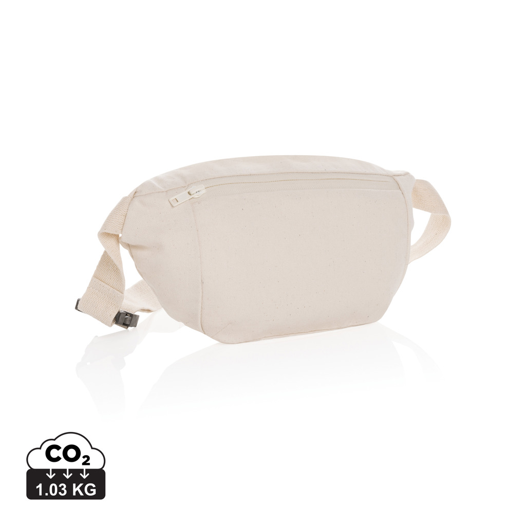Undyed recycled canvas hip bag DINER, Impact collection 