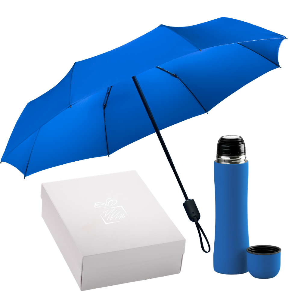 Sada kovové termosky a automatického skládacího deštníku Colorissimo