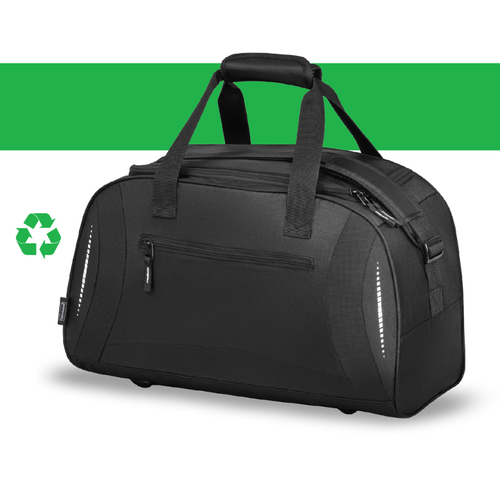 Sportovní taška z recyklovaných materiálů Flash Colorissimo černá