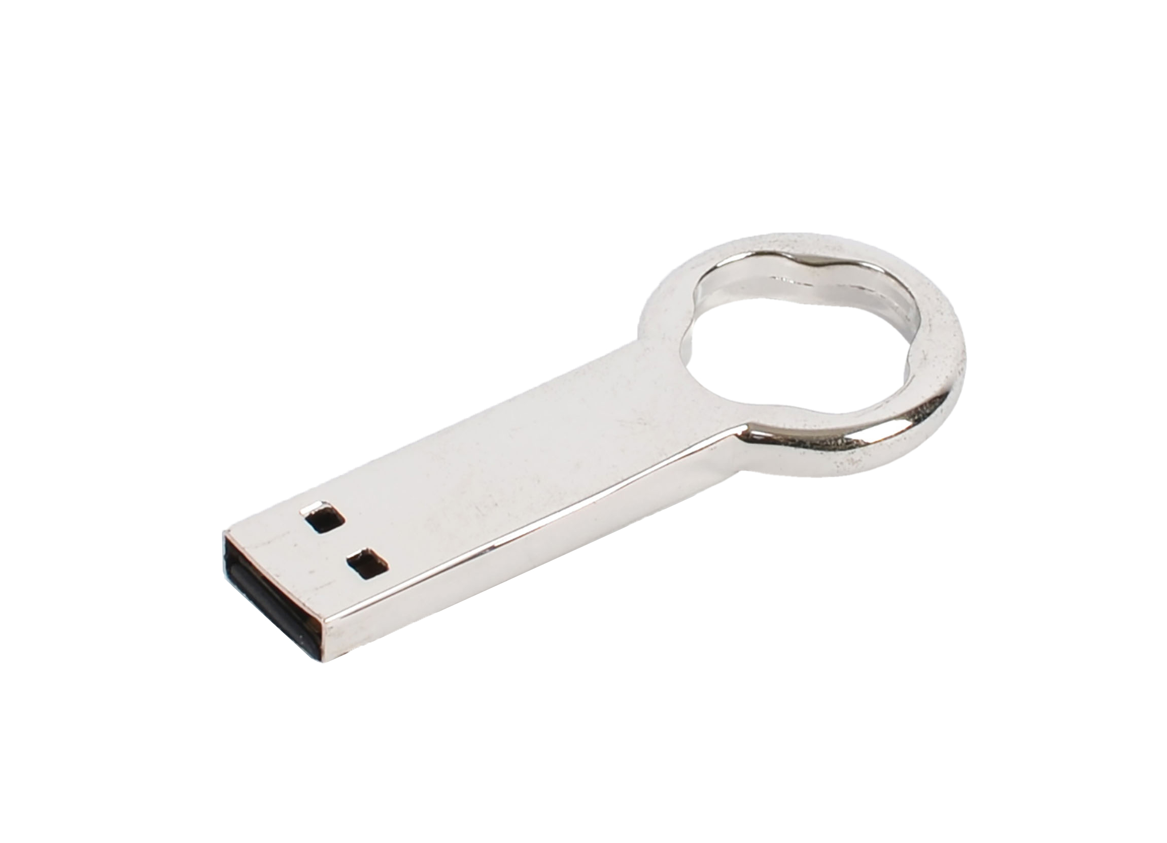 Netradiční USB flash disk MILLSAP stříbrná
