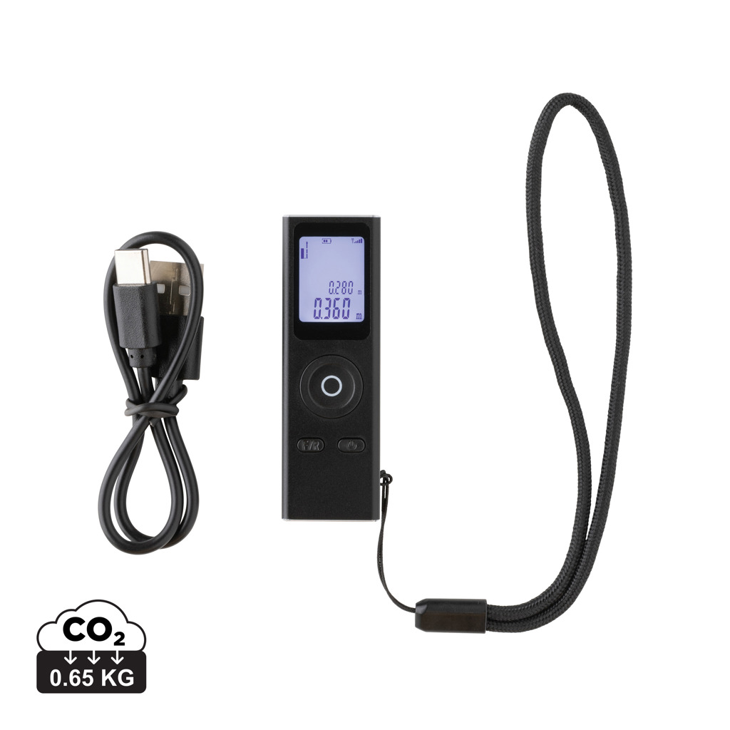 Laserový metr 30m Gear X z RCS recykl. hliníku - černá