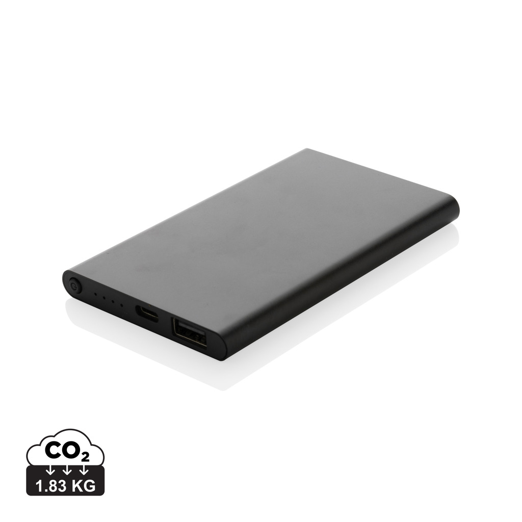 Powerbanka 4.000mAh s USB C z RCS recykl. plastu a hliníku Powerbanka 4.000mAh s USB C z RCS recykl. plastu a hliníku