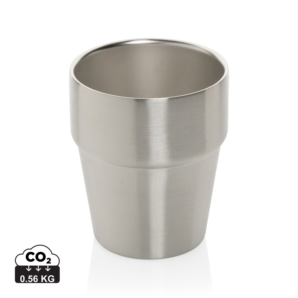 Double wall mug Clark 300ml from RCS recycled steel