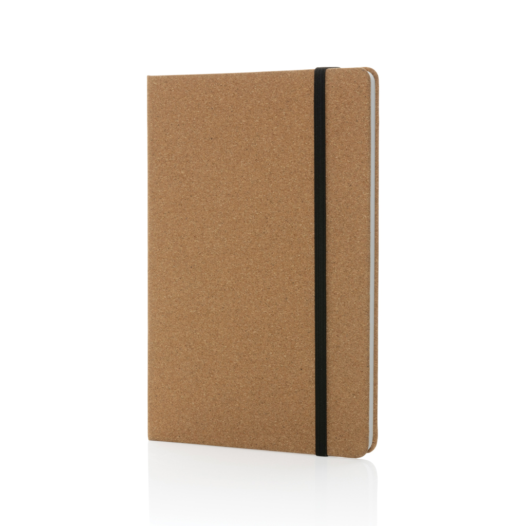 Cork-covered A5 Stoneleaf notebook - brown