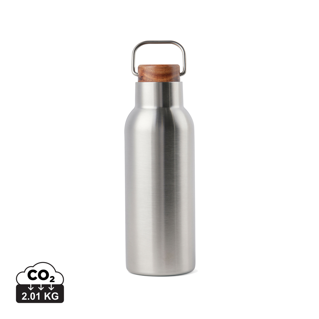 Termo lahev VINGA Ciro 580ml z RCS recykl. oceli - stříbrná