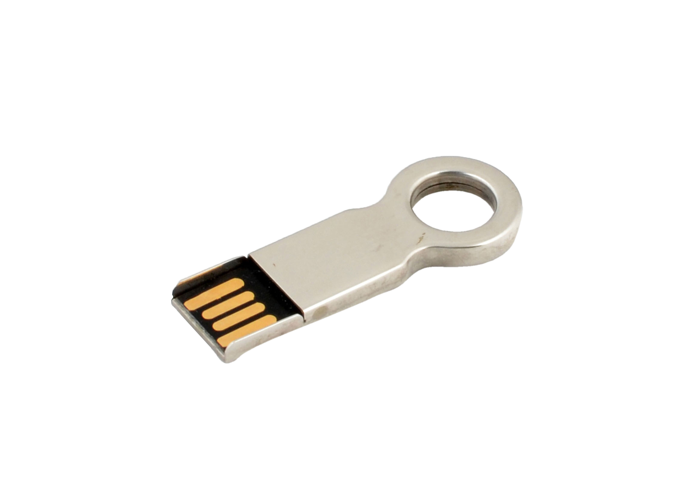 Netradiční USB flash disk FONTANA stříbrná
