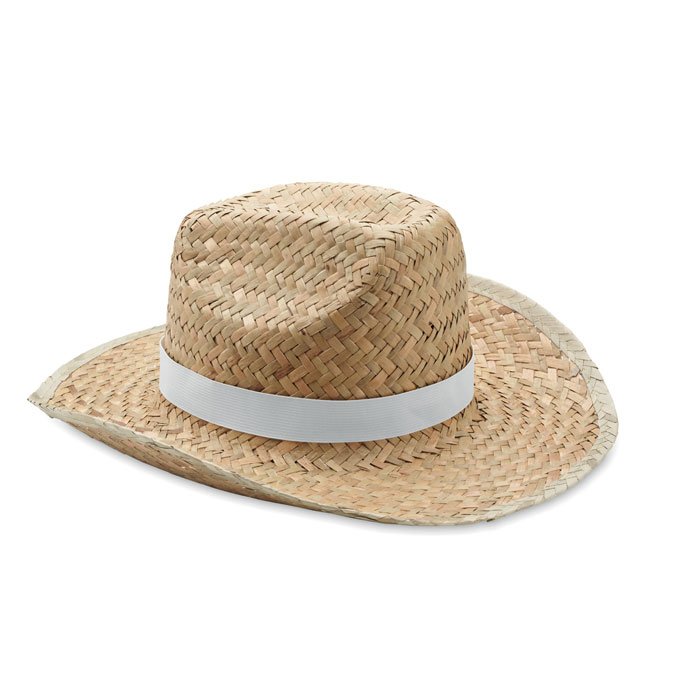 Straw hat TEXAS with ribbon 